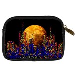 Skyline frankfurt abstract moon Digital Camera Leather Case Back