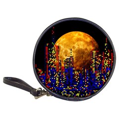 Skyline Frankfurt Abstract Moon Classic 20-cd Wallets by Jancukart