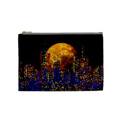 Skyline Frankfurt Abstract Moon Cosmetic Bag (medium)