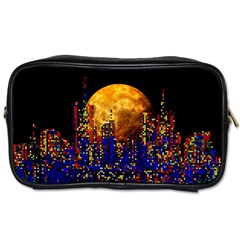 Skyline Frankfurt Abstract Moon Toiletries Bag (one Side)