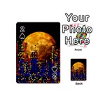 Skyline frankfurt abstract moon Playing Cards 54 Designs (Mini) Front - Spade2