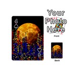 Skyline frankfurt abstract moon Playing Cards 54 Designs (Mini) Front - Spade4