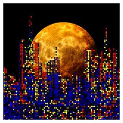 Skyline Frankfurt Abstract Moon Lightweight Scarf 