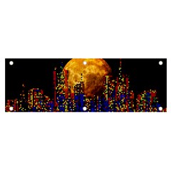 Skyline Frankfurt Abstract Moon Banner And Sign 6  X 2 