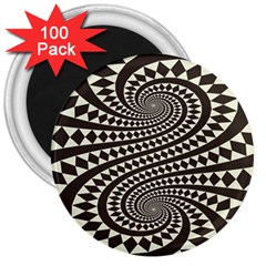 Retro-form-shape-abstract 3  Magnets (100 Pack)