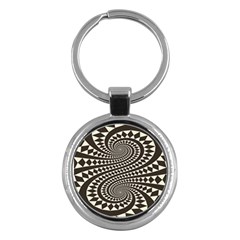 Retro-form-shape-abstract Key Chain (round)