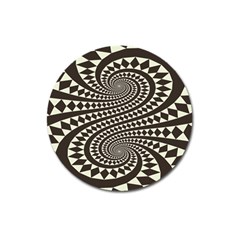 Retro-form-shape-abstract Magnet 3  (round)