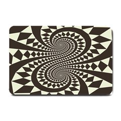 Retro-form-shape-abstract Small Doormat  by Jancukart