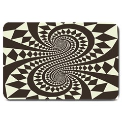 Retro-form-shape-abstract Large Doormat 