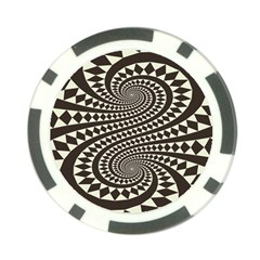 Retro-form-shape-abstract Poker Chip Card Guard