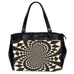 Retro-form-shape-abstract Oversize Office Handbag (2 Sides)