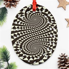 Retro-form-shape-abstract Oval Filigree Ornament (two Sides)