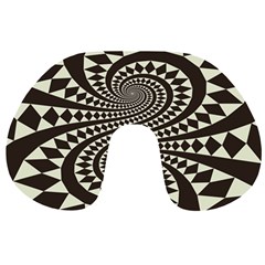 Retro-form-shape-abstract Travel Neck Pillow by Jancukart