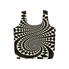 Retro-form-shape-abstract Full Print Recycle Bag (s)