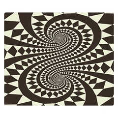 Retro-form-shape-abstract Double Sided Flano Blanket (small) 