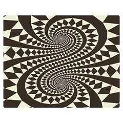 Retro-form-shape-abstract Double Sided Flano Blanket (medium) 