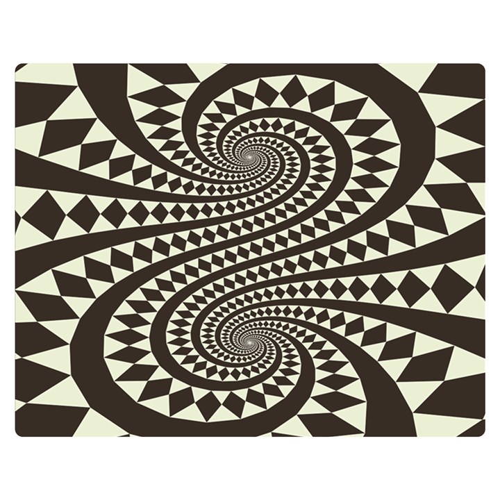 Retro-form-shape-abstract Double Sided Flano Blanket (Medium) 