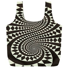 Retro-form-shape-abstract Full Print Recycle Bag (xxl)