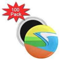 Waves-beach-sun-sea-water-sky 1 75  Magnets (100 Pack) 