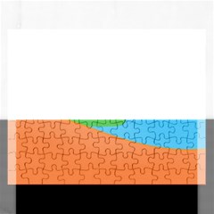 Waves-beach-sun-sea-water-sky Rectangular Jigsaw Puzzl by Jancukart