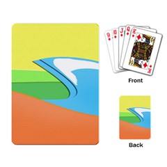 Waves-beach-sun-sea-water-sky Playing Cards Single Design (rectangle)