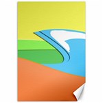 Waves-beach-sun-sea-water-sky Canvas 12  x 18  11.88 x17.36  Canvas - 1