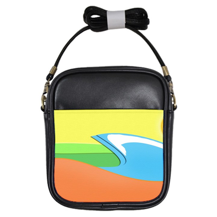 Waves-beach-sun-sea-water-sky Girls Sling Bag