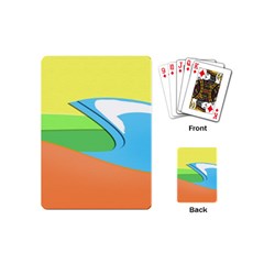 Waves-beach-sun-sea-water-sky Playing Cards Single Design (mini)