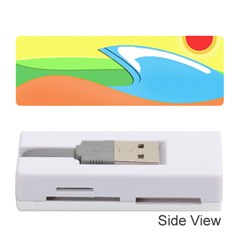 Waves-beach-sun-sea-water-sky Memory Card Reader (stick) by Jancukart