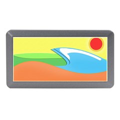 Waves-beach-sun-sea-water-sky Memory Card Reader (mini) by Jancukart