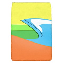 Waves-beach-sun-sea-water-sky Removable Flap Cover (l)