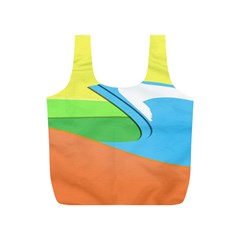 Waves-beach-sun-sea-water-sky Full Print Recycle Bag (s) by Jancukart