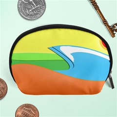 Waves-beach-sun-sea-water-sky Accessory Pouch (large) by Jancukart