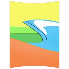 Waves-beach-sun-sea-water-sky Back Support Cushion