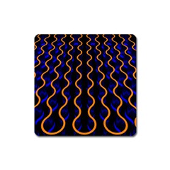 Pattern Abstract Wwallpaper Waves Square Magnet by Jancukart