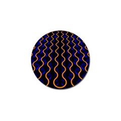 Pattern Abstract Wwallpaper Waves Golf Ball Marker (4 Pack)