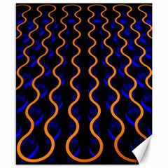 Pattern Abstract Wwallpaper Waves Canvas 8  X 10 