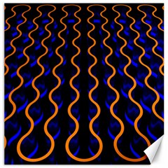 Pattern Abstract Wwallpaper Waves Canvas 16  X 16 