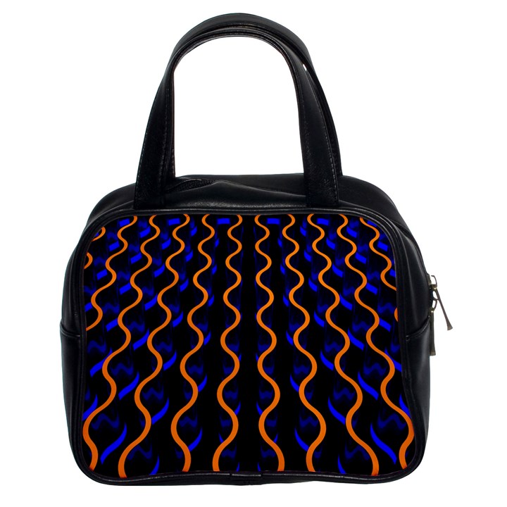 Pattern abstract wwallpaper waves Classic Handbag (Two Sides)