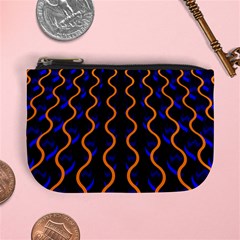 Pattern Abstract Wwallpaper Waves Mini Coin Purse