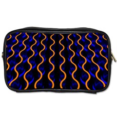 Pattern Abstract Wwallpaper Waves Toiletries Bag (two Sides) by Jancukart