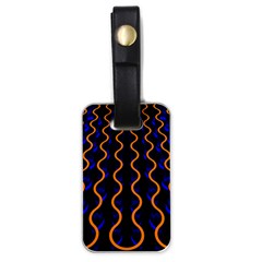 Pattern Abstract Wwallpaper Waves Luggage Tag (one Side)