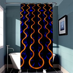 Pattern Abstract Wwallpaper Waves Shower Curtain 36  X 72  (stall)  by Jancukart