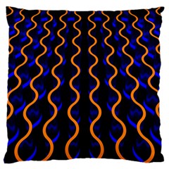 Pattern Abstract Wwallpaper Waves Large Cushion Case (one Side)