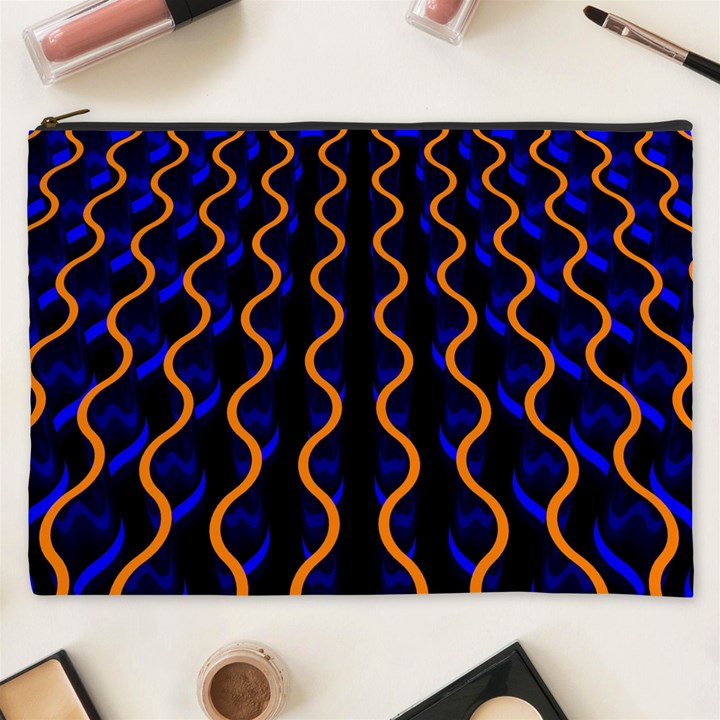 Pattern abstract wwallpaper waves Cosmetic Bag (XXXL)