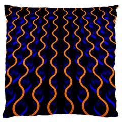 Pattern Abstract Wwallpaper Waves Standard Flano Cushion Case (one Side) by Jancukart