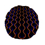 Pattern abstract wwallpaper waves Standard 15  Premium Flano Round Cushions Front