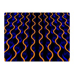 Pattern Abstract Wwallpaper Waves Double Sided Flano Blanket (mini) 