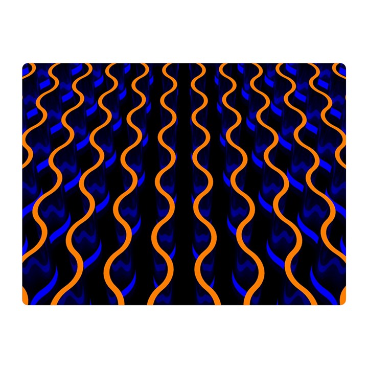 Pattern abstract wwallpaper waves Double Sided Flano Blanket (Mini) 