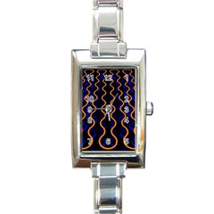 Pattern Abstract Wallpaper Waves Rectangle Italian Charm Watch